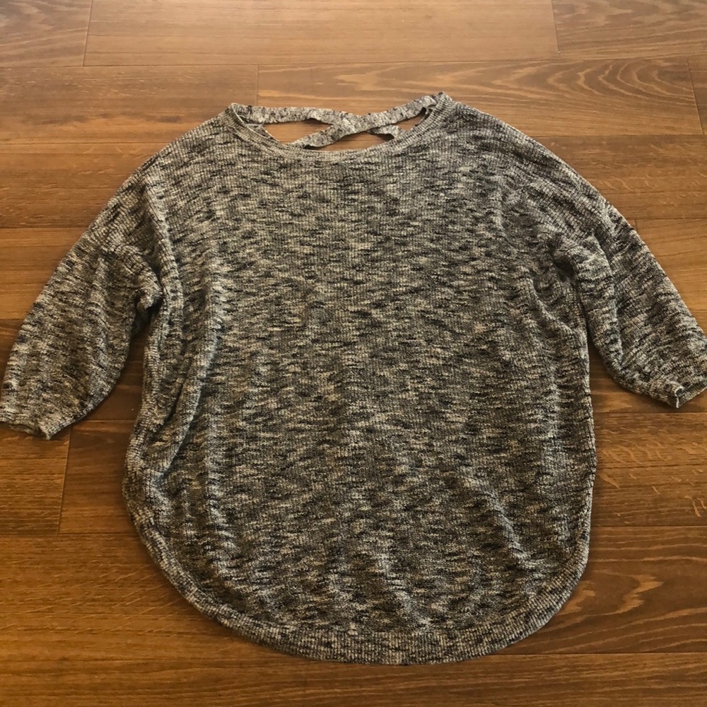 Black and white sweater